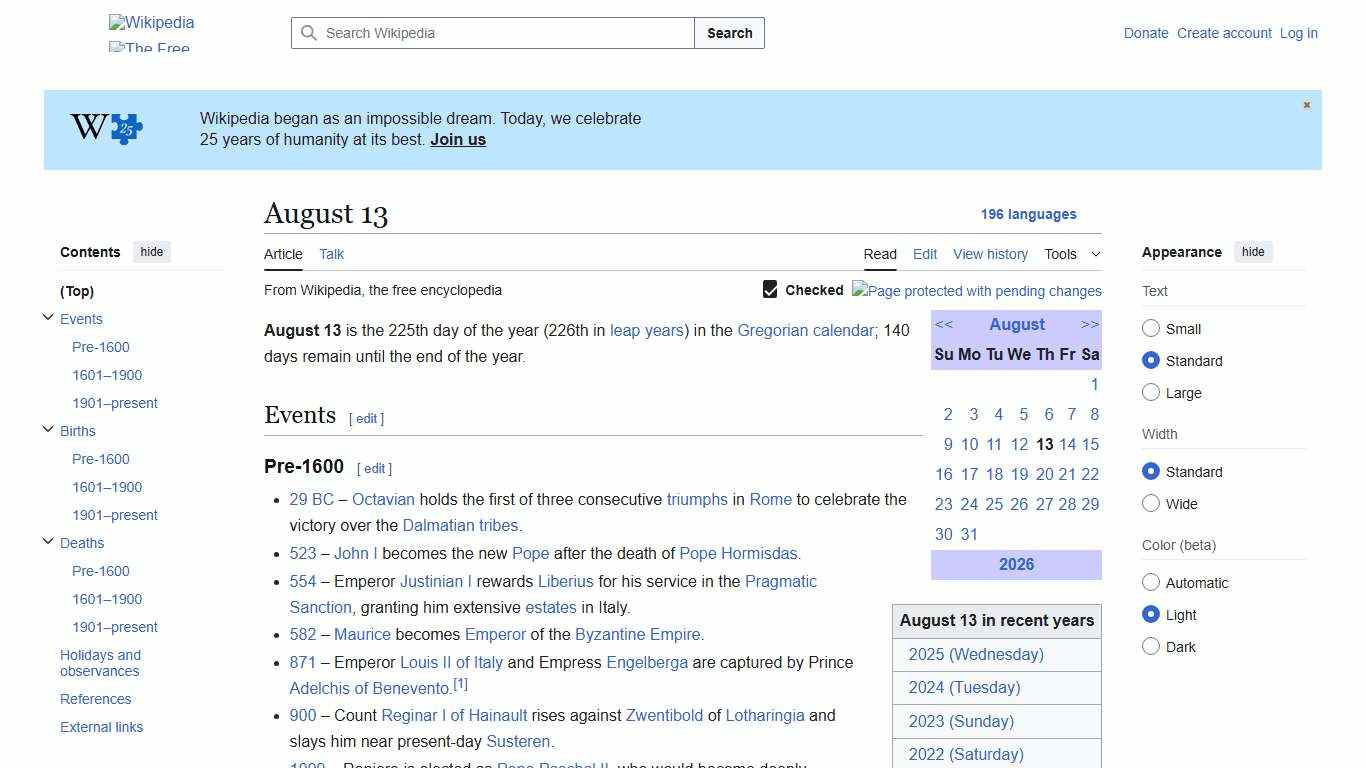 August 13 - Wikipedia